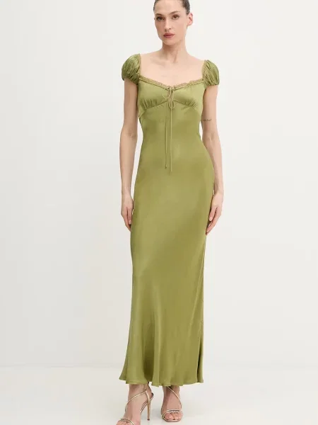 Bardot rochie verde