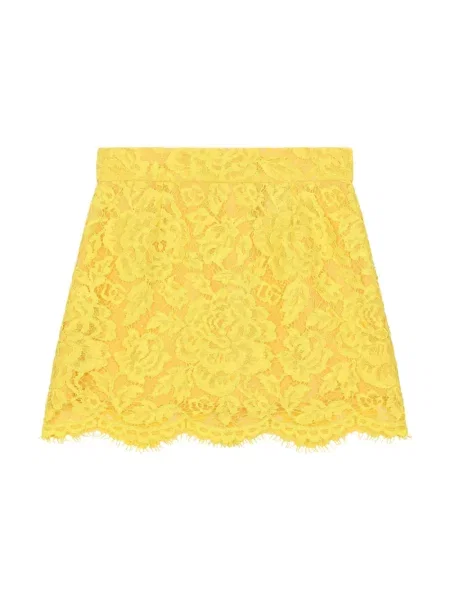 Spódnica dziecięca Dolce And Gabbana żółta