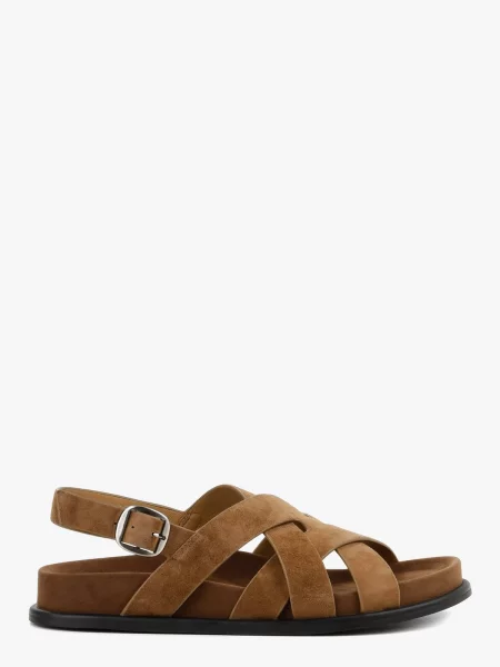 Замшеві Сандалії LeBERDES коричневий