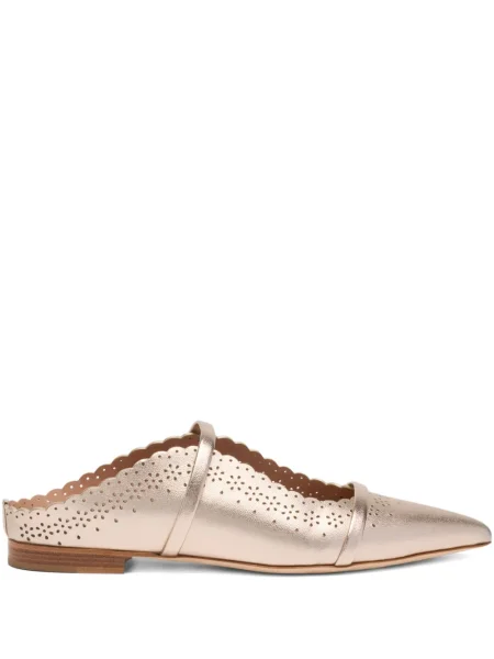 Balerini Malone Souliers cu broderie auriu