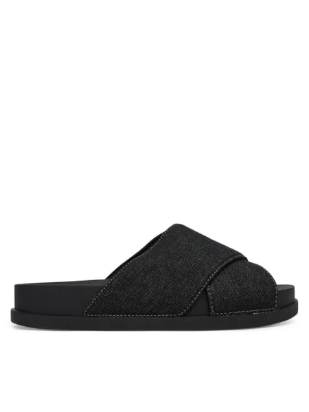 Papuci Tommy Jeans negru