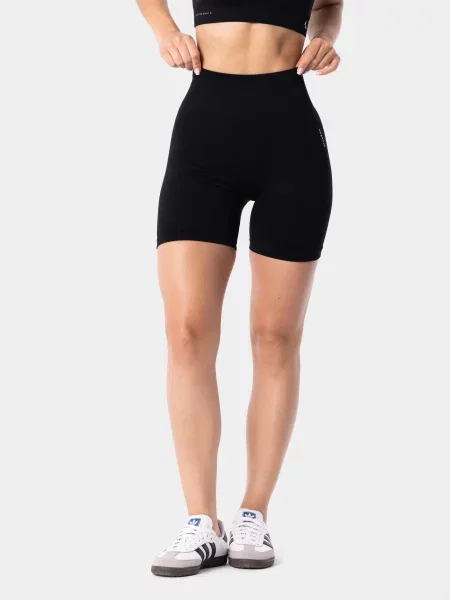 Szorty bezszwowe sportowe Carpatree Simply Seamless czarne