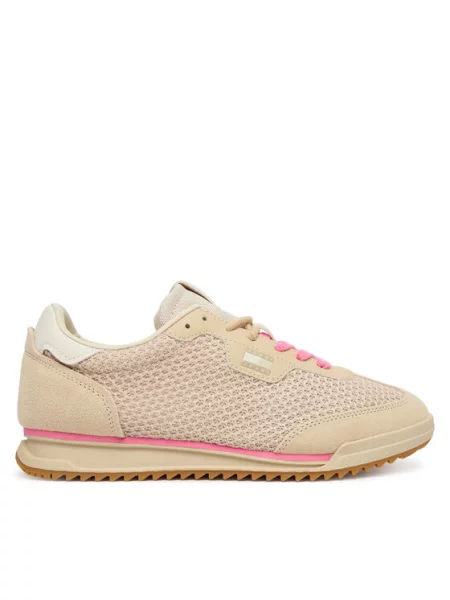 Tenisice Tommy Jeans Tjw Low Profile Runner Knit bež