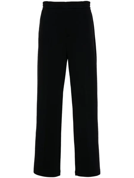 Pantaloni Emporio Armani din jerseu albastru