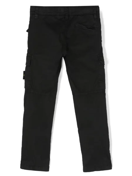Spodnie cargo dziecięce Stone Island czarne