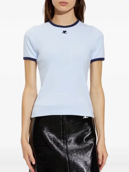 Tricou Courreges cu autograf albastru