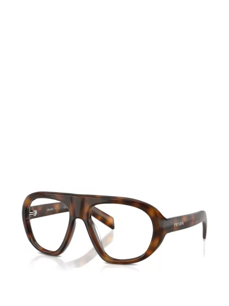 Ochelari de soare aviator Prada Eyewear maro