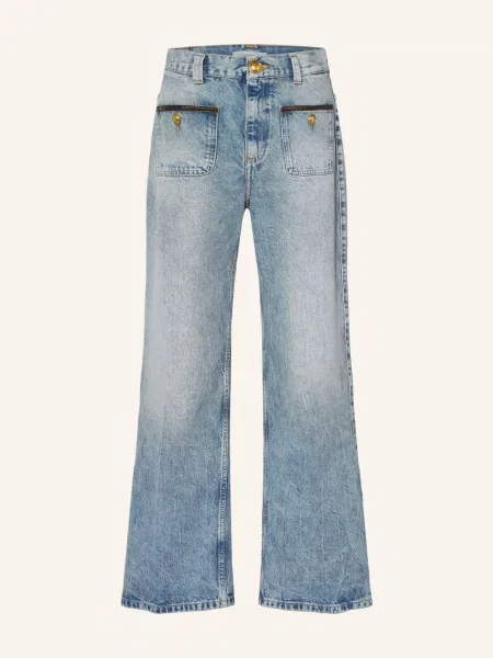 Sandro Jeansy Wide Leg blau niebieskie