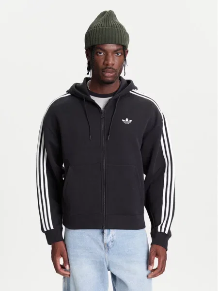 ADIDAS ORIGINALS Mikina Adicolor Spacer černá bílá