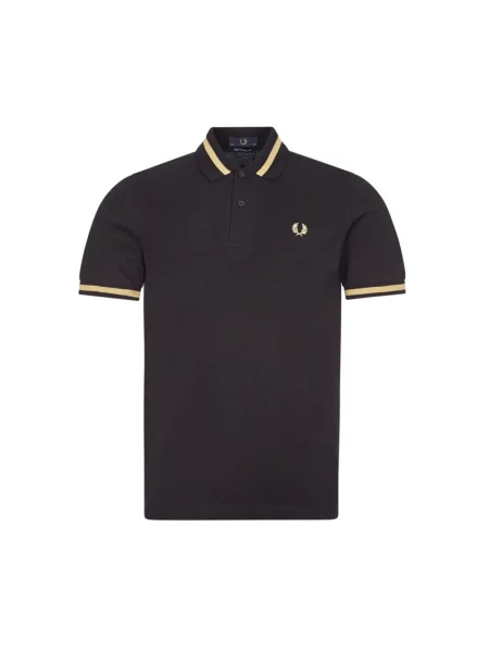 Koszulka polo Fred Perry z paskiem czarna