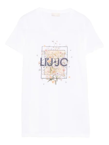 Tricou Liu Jo cu model floral cu imagine alb