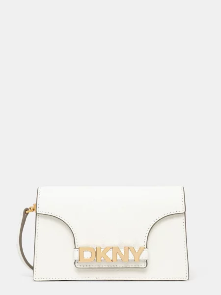 Кожена чанта Dkny бяло