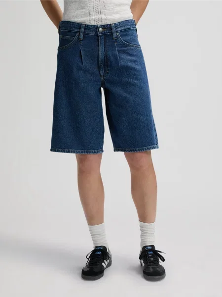 Джинсові шорти Lee бавовна/ліоцел синій