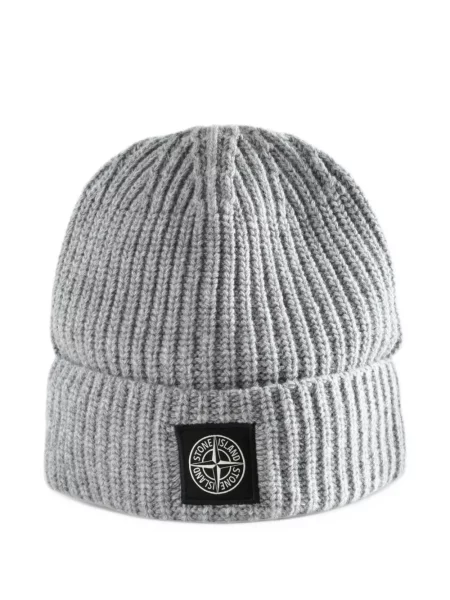 Шапка Stone Island сиво