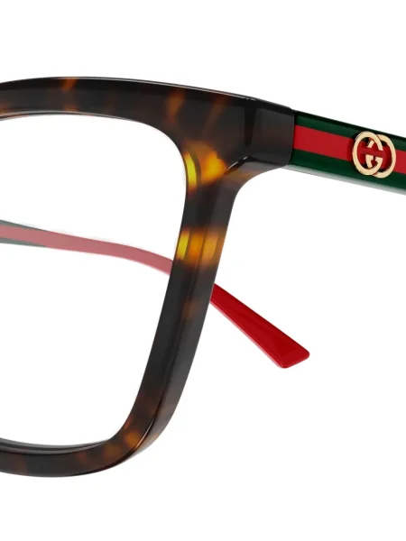 Ριγέ γυαλιά ηλίου Gucci Eyewear καφέ