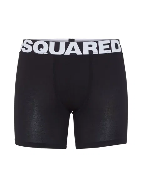 Majtki Dsquared2 z logo czarne