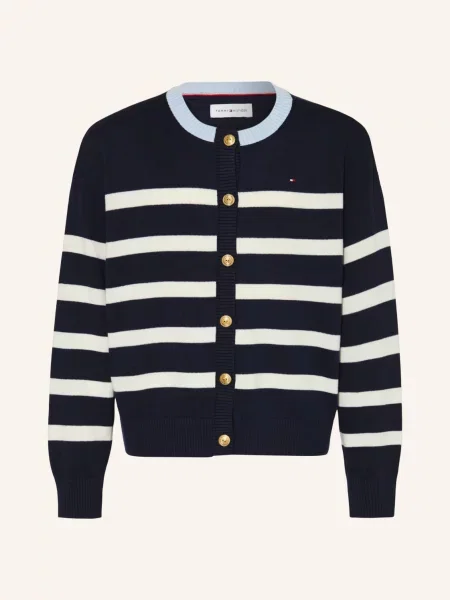 Tommy Hilfiger Svetr tmavě modrá bílá