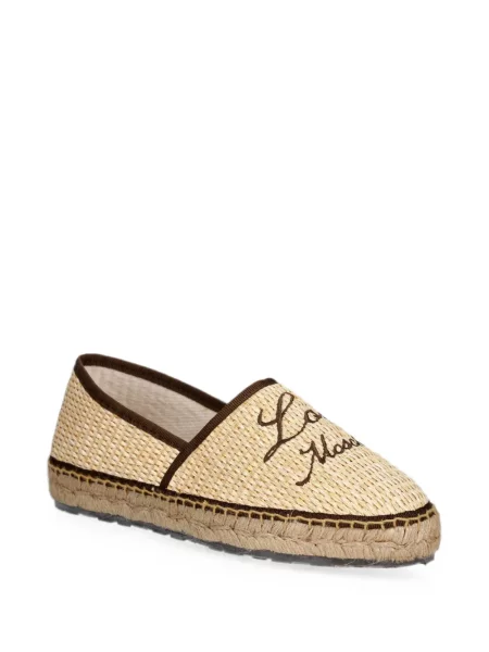 Espadrile Love Moschino cu broderie