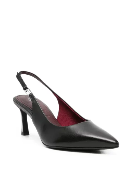 Pantofi cu toc Tamaris slingback negru