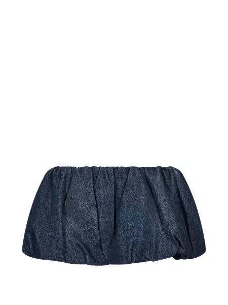 Scurt fustă din denim Diesel albastru