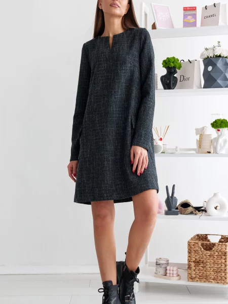 Сукня міні RiMari графіт бавовна/поліестер