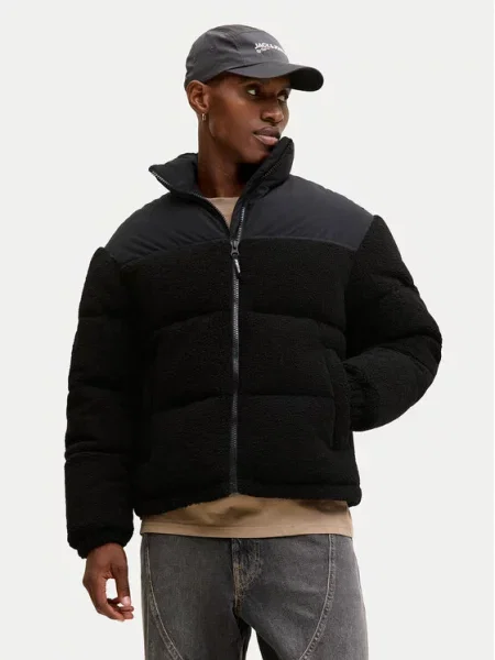 Jack & Jones Zimska jakna Flare Teddy črna