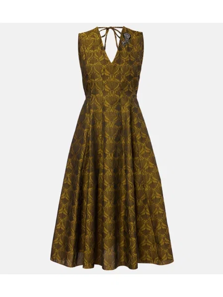 Sukienka midi S Max Mara do kolan garniturowa złota