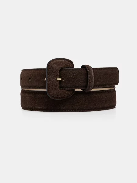 Gianni Chiarini curea pentru femei din piele întoarsă CINTURE DONNA CAMOSCIO maro