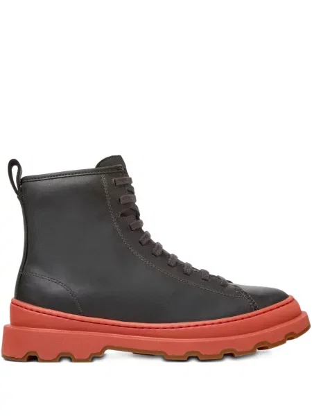 Botine Camper cu șireturi din dantelă gri