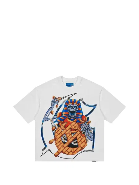 Tricou Godspeed cu imagine alb