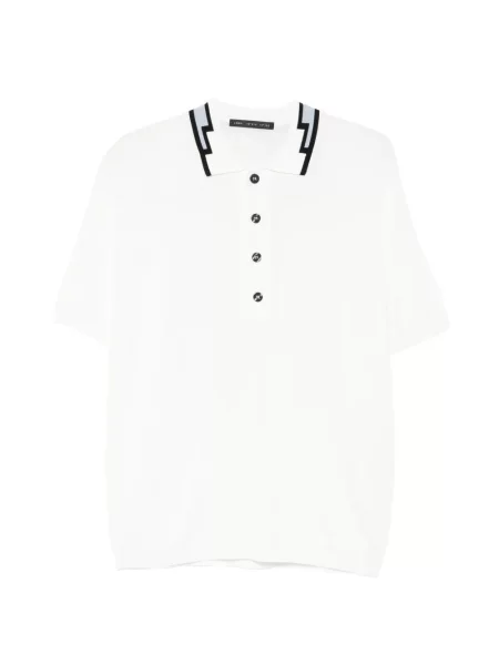 Поло тениска Low Brand бяло