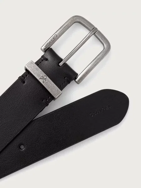 Calvin Klein curea pentru bărbați din piele negru
