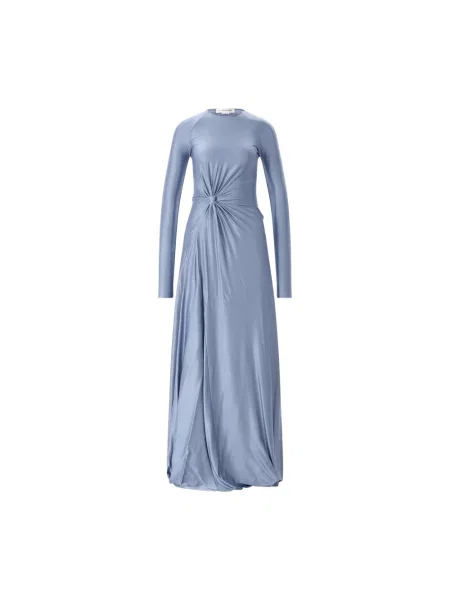Sukienka maxi Victoria Beckham niebieska