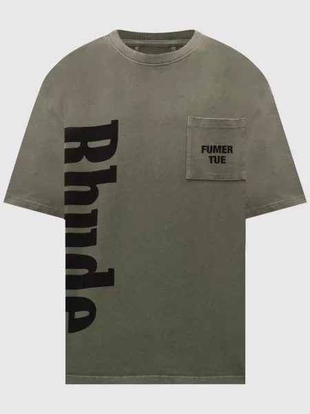 Футболка кольору хакі з Rhude