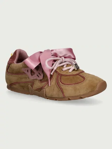 Naked Wolfe Adored sneakers pentru femei din piele întoarsă verde