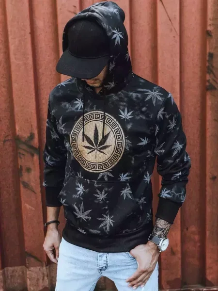 Bluza z nadrukiem Dstreet czarna