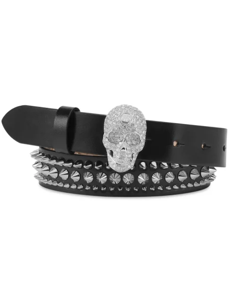Curea Philipp Plein din piele negru