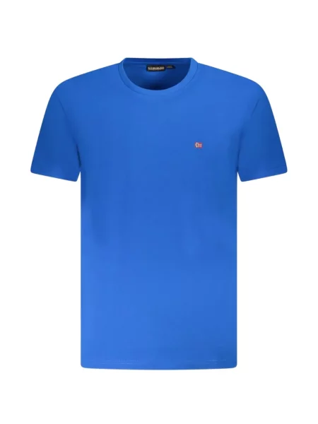 Tricou Napapijri cu autograf albastru