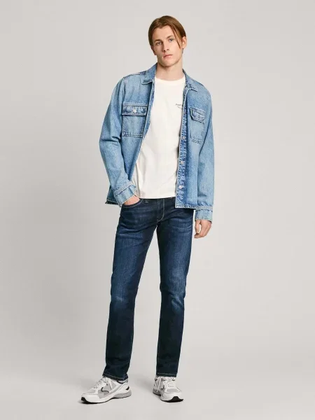 Pepe Jeans Kavbojke Cash temno modra