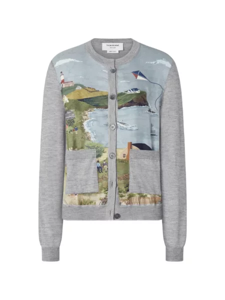Cardigan Thom Browne gri