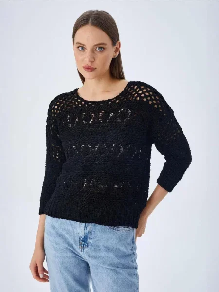 MixRay Svetr Pullover' černá