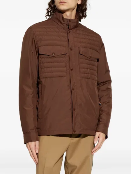 Matlasat geacă Moncler maro