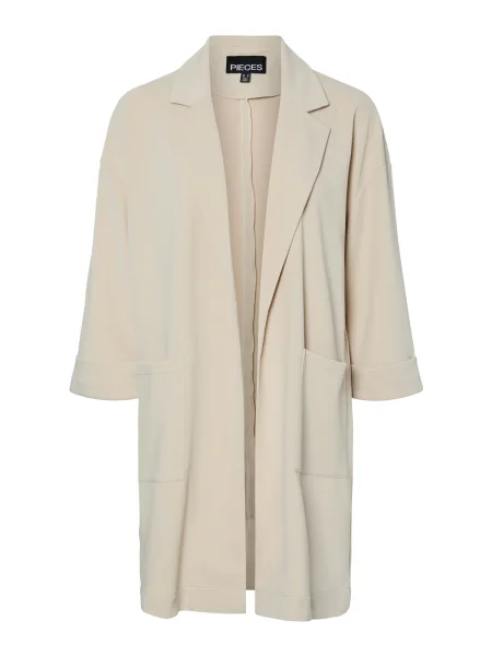 PIECES Palton tricotat PCDAISY grej