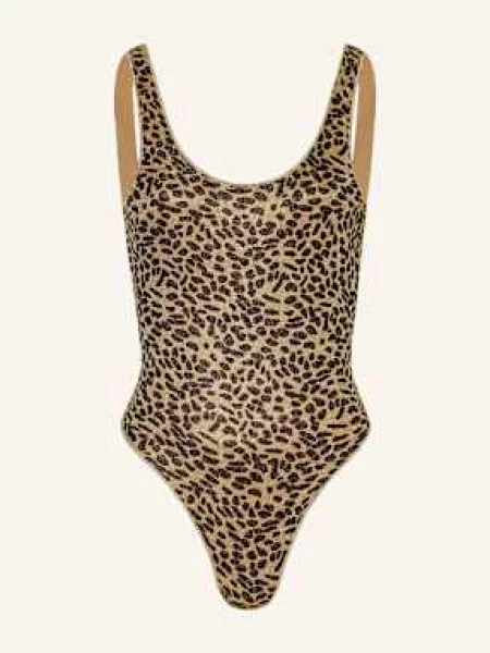 Oséree Strój Kąpielowy Animalier Sporty Maillot braun czarny