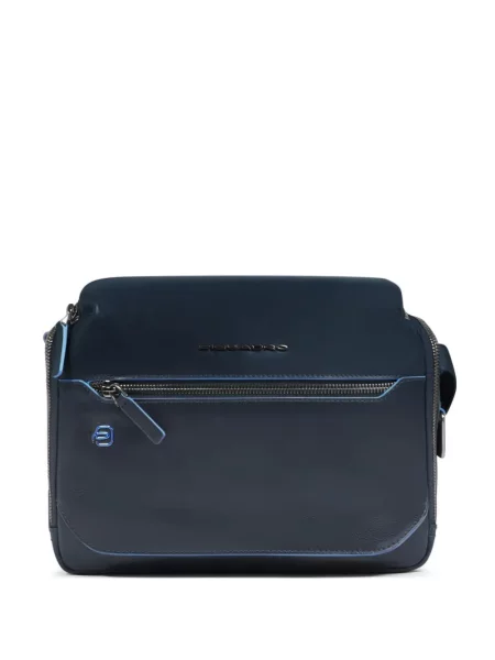 Geanta crossbody Piquadro din piele albastru
