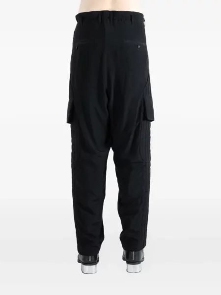 Matlasat pantaloni cargo Yohji Yamamoto negru