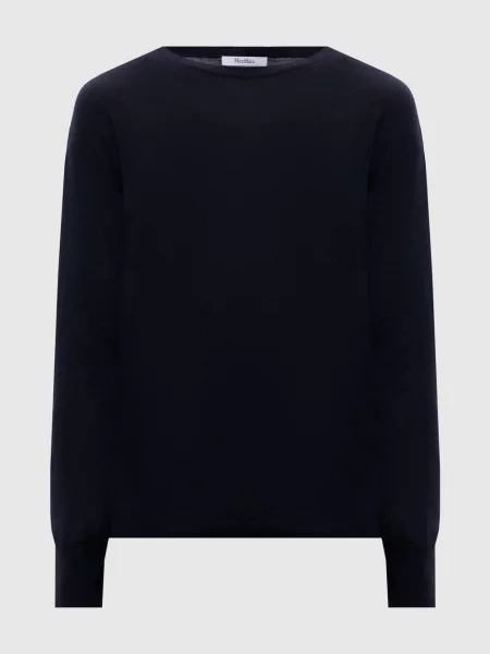 Темно-синій джемпер з кашеміру і шовку Max Mara синій
