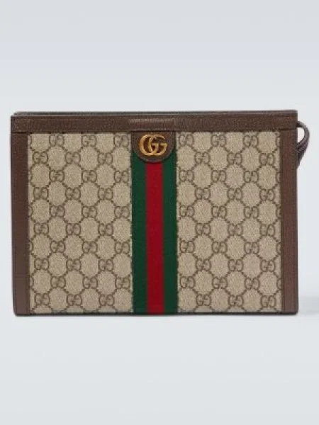 Geantă Gucci din canvas bej