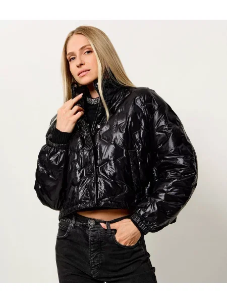 Pinko Geacă Diantha | Cropped Fit negru