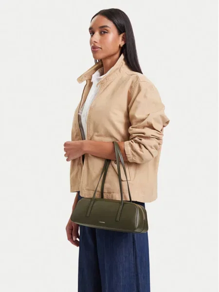 Calvin Klein Torba za na rame Foil maslinasta zelena